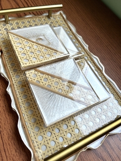 Kit Palhinha Creme com Dourado na internet