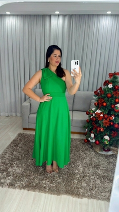 Vestido Isis em Crepe - Verde - Elis Alves Boutique