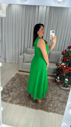 Vestido Isis em Crepe - Verde na internet