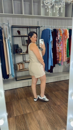 Conjunto Lais em Alfaiataria Marant - Bege - loja online