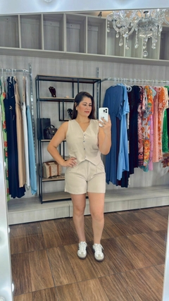 Conjunto Lais em Alfaiataria Marant - Bege na internet