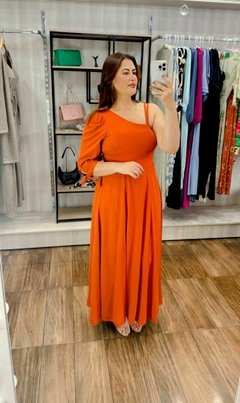 Vestido Selina em Sensorial - Terracota na internet