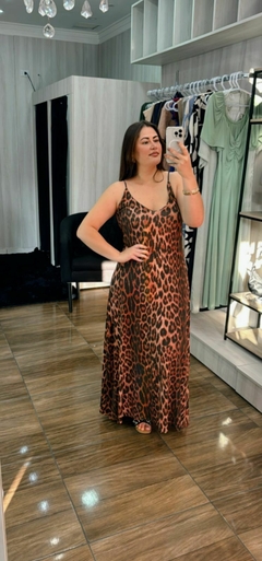 Vestido Thalita em Viscolycra - Animal Print - Elis Alves Boutique