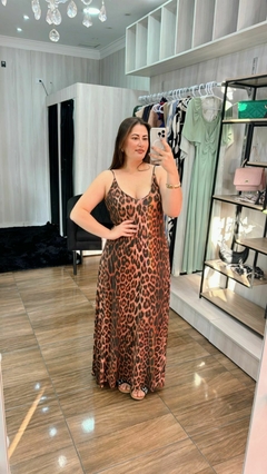 Vestido Thalita em Viscolycra - Animal Print - loja online