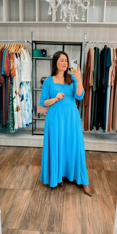 Vestido Miriã em Sensorial - Azul