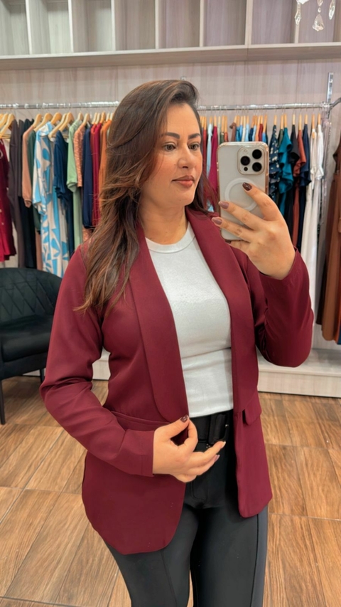 Blazer Aurora Alfaiataria Social - Marsala - comprar online