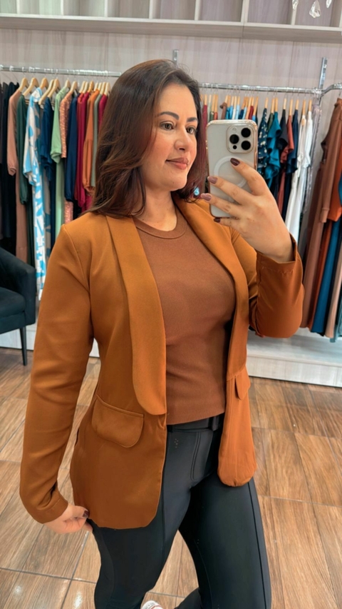 Blazer Aurora Alfaiataria Social - Mocha Musse - comprar online