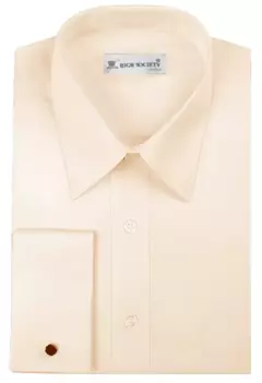 Camisa Doble puño Beige