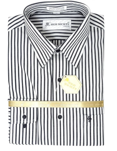 Camisa High Society a rayas negras