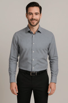 Camisa Slim Fit Patrón 100% Algodón en internet