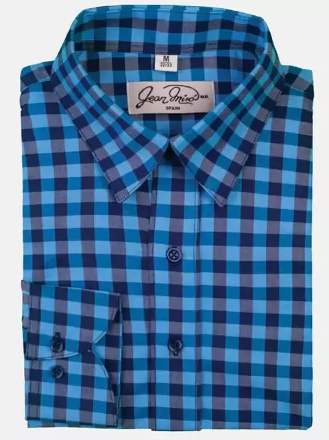 Camisa Slim fit de cuadros Azul - comprar en línea