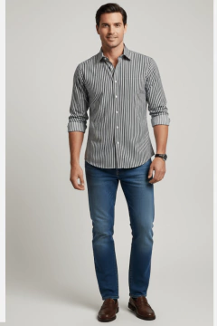 Camisa Rayas Oxford - tienda en línea