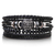 4Pcs/ Set Braided Wrap Leather Bracelets for Men Vintage Life Tree Rudder Charm Wood Beads Ethnic Tribal Wristband Rope Bracelet - Outbeck.com.br 