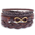 Imagem do LETAPI 4Pcs/Set Braided Wrap Leather Bracelet for Men Punk Vintage Beads Chain Male Bracelets Wristband Jewelry Gifts
