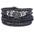 LETAPI 4Pcs/Set Braided Wrap Leather Bracelet for Men Punk Vintage Beads Chain Male Bracelets Wristband Jewelry Gifts - Outbeck.com.br 
