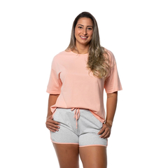 Pijama Curto Camiseta e Short Algodão - Ref.: 8261A-64