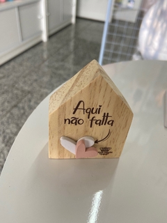 PLACA CASINHA MADEIRA