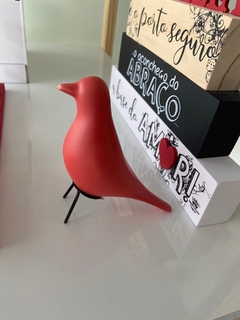 ENFEITE PÁSSARO VERMELHO