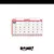 Calendario 2025 Rome oficio apaisado rojo