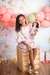Vestido Túnica Rosa floral e borboleta na internet