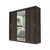 Guarda-Roupa Melissa Glass 3 Portas Com Espelho Malbec Carioca Móveis