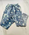 Pantalon polar soft estrellas azul