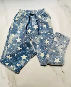Pantalon polar soft estrellas azul