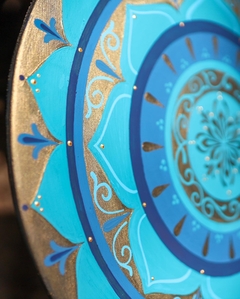 Mandala Azul Raiar - 50 cm - comprar online