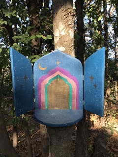 Altar violeta e verde com portinha - Tamanho P - comprar online