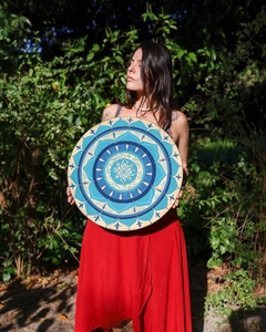 Mandala Azul Raiar - 50 cm na internet