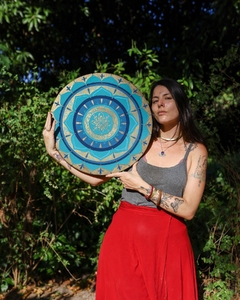Imagem do Mandala Azul Raiar - 50 cm