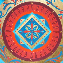 Mandala Rubra Lazuli - 60 cm - Imagine Utopia