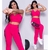 Conjunto fitness top e legging com bolso na internet