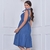 Vestido jeans alcinha de amarrar na internet
