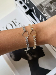 Pulseira Strass Zircônia - Julie Joias