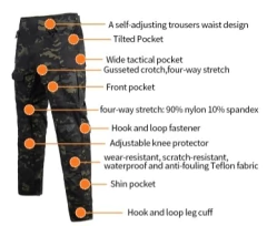 Imagen de Uniforme Tactico Militar Tercera Generacion G3P. Pantalon Tactico - Camisola Rapida Camu Darkness