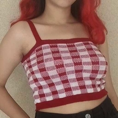 Cropped xadrez - comprar online