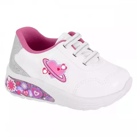 Tênis Molekinha 2731510 - Branco Led