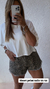 SHORT PRINT de gabardina - tienda online