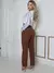Calça Feminina Alfaiataria Elegante - Com Cinto Duplo - Marizani Brasil