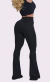 Calça Flare Feminina Cintura Alta Boca Sino com Lycra Efeito Empina Bumbum Premium Luxo - loja online