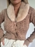 CARDIGAN BEIGE CUELLO DESMONTABLE