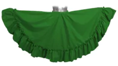 Falda folklórica circular en popelina poliéster/algodón - Velox