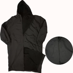 Parka Natación, Cierre, Negro, forro Polar, niños o adultos, Unisex - buy online