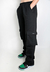 Calça Moletom Cargo Basic Preta MADALENA