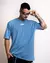 CAMISETA HYBE EMBLEM AZUL