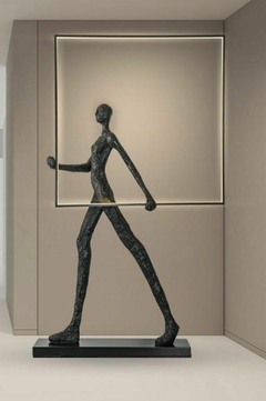 Escultura moderna com luminária quadrada na internet