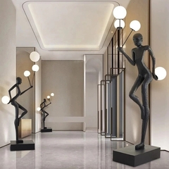 Escultura contemporânea com luminária balão - comprar online