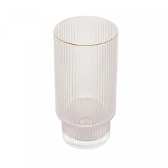 Conjunto 6 Copos de Cristal com Fio de Ouro