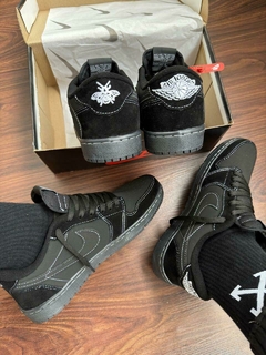 Tênis Air Jordan 1 Low OG Travis Scott Black Phantom